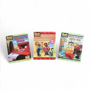 VTG Bob the Builder Lot of 3 Lift the Flap Board Books Y2K